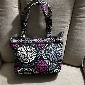 Vera Bradley Black and Pink Hobo Bag